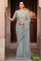 Sahiba By Zarif Unstitched 3 Piece Formals Collection'2025-SBA-06-INEESA